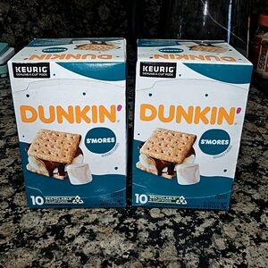 2 Boxes Dunkin' S'mores Coffee - 20 Pods Total
